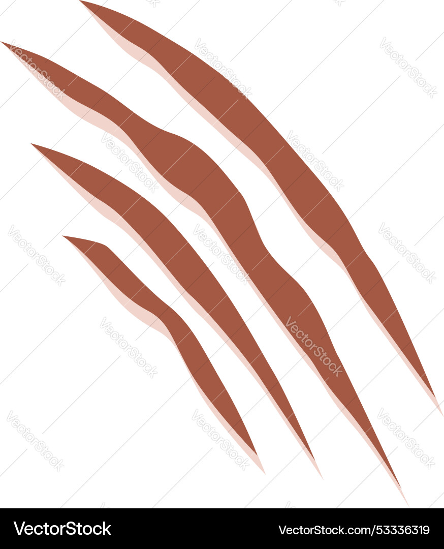 Diagonal Claw Marks - Scratch Trails vector image