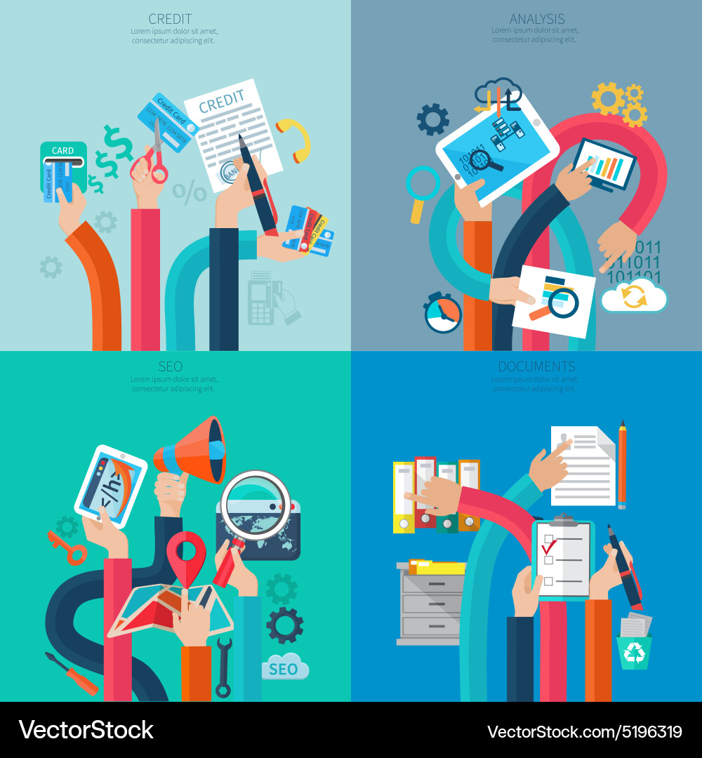 Hand holding objects vector image