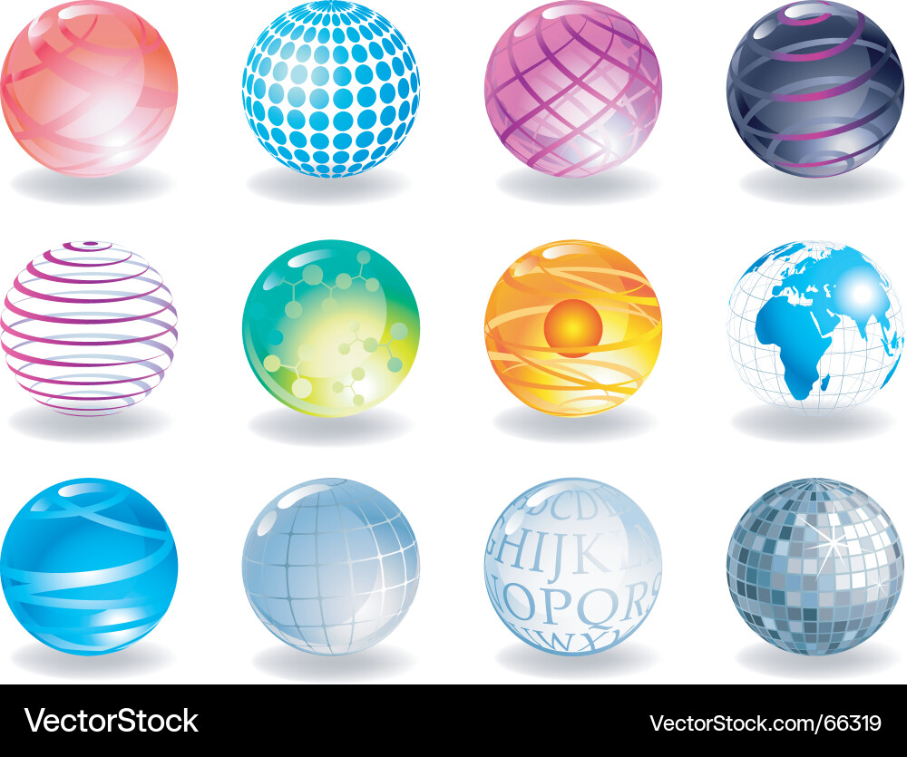 Sphere Vector Jam Spheres set Royalty Free Vector Image - VectorStock
