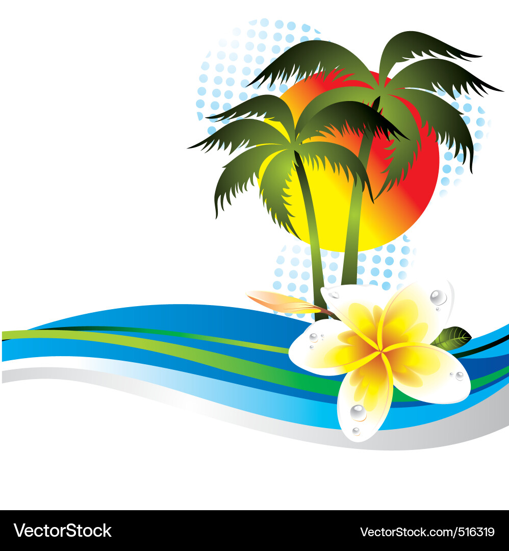 Summer tropical Royalty Free Vector Image - VectorStock