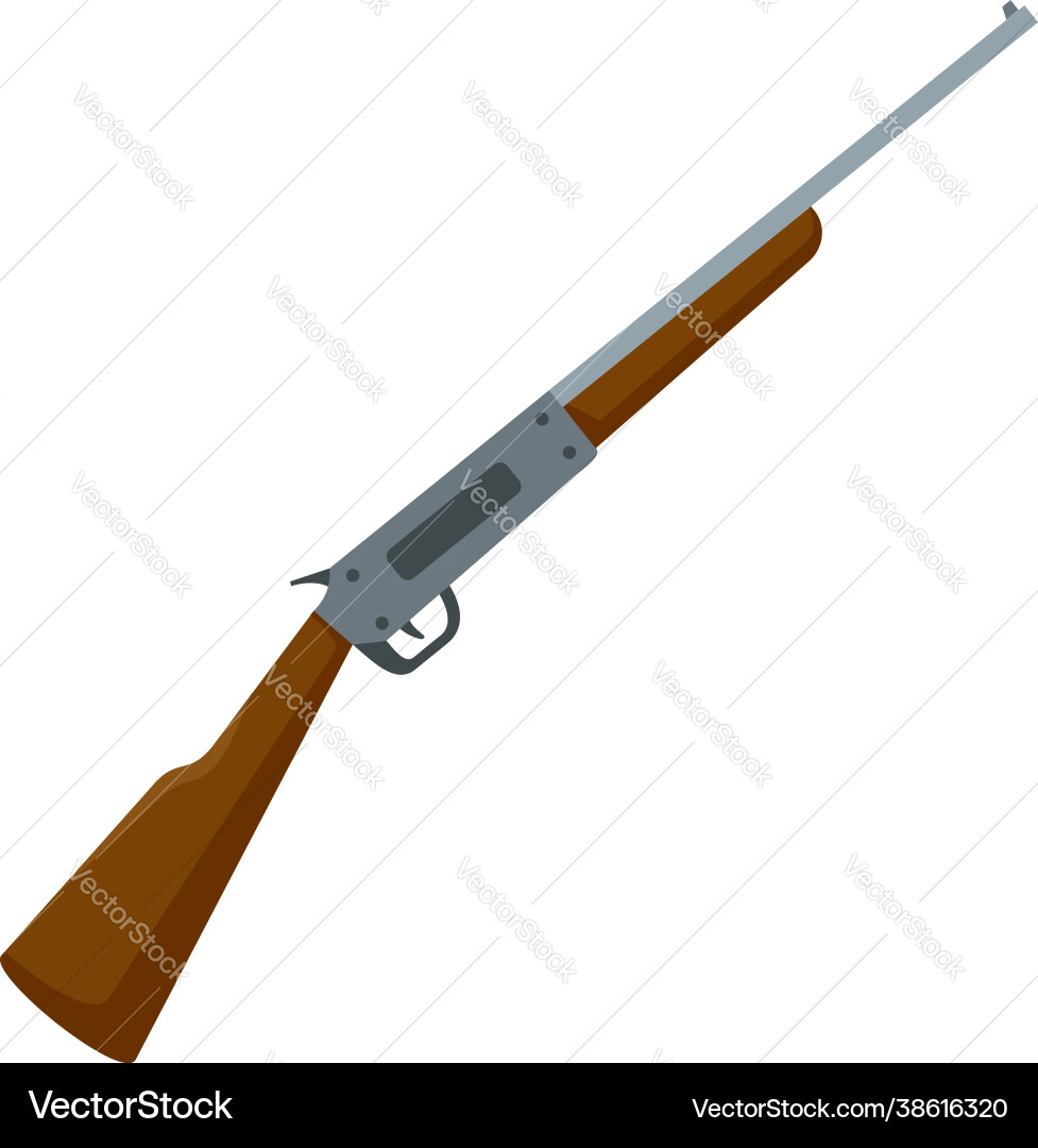 Rifle icon flat isolated Rifle icon flat isolated vector image