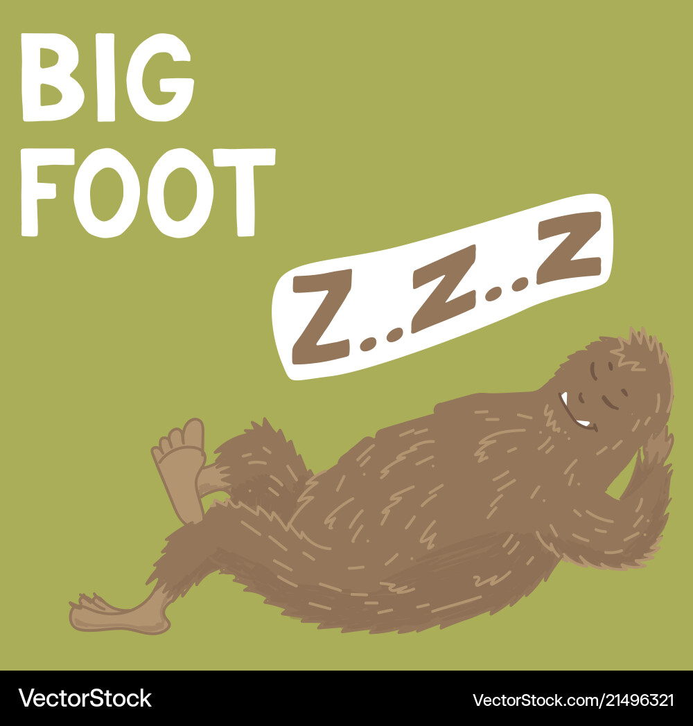 Bigfoot Kreatur niedlich große Monster Design Bigfoot Kreatur niedlich große Monster Design vektorbild