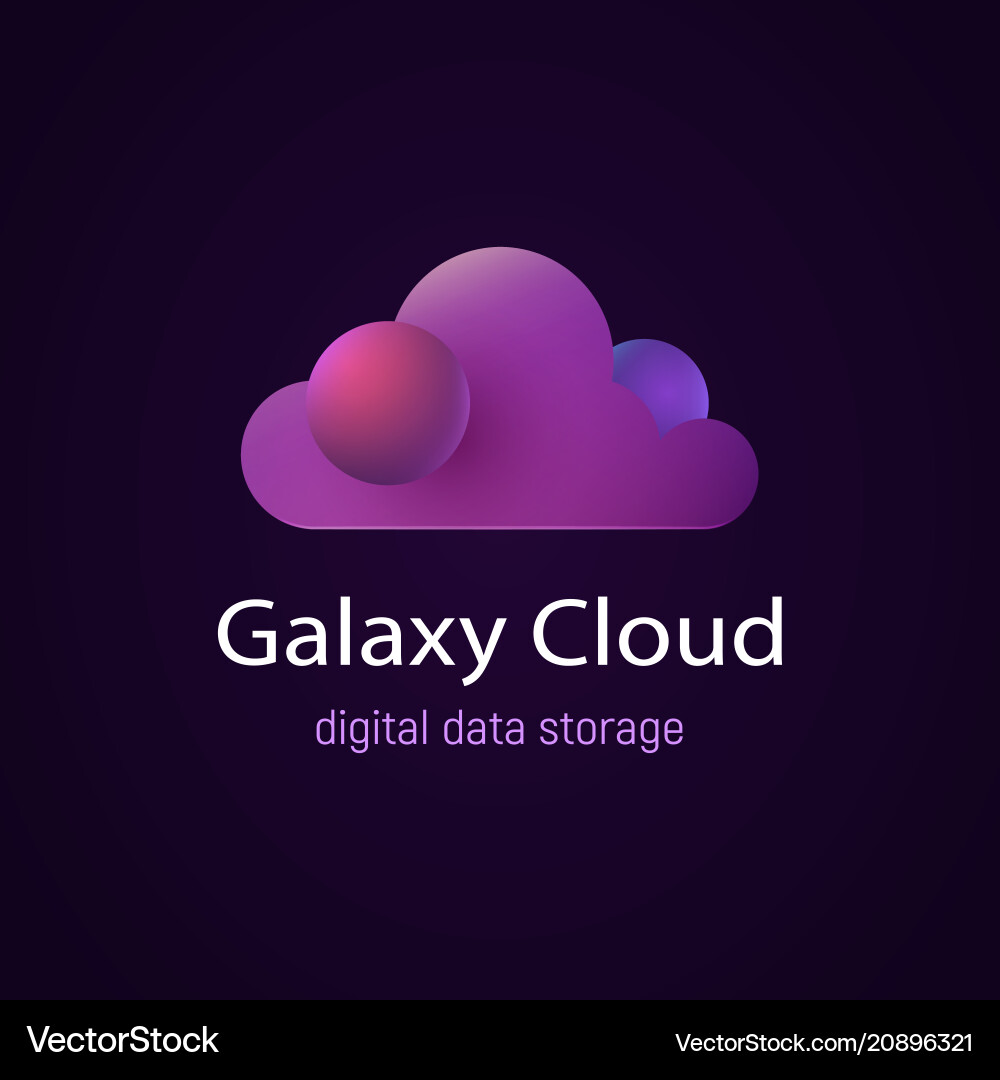 Cloud Data Storage UI Concept Vector Image