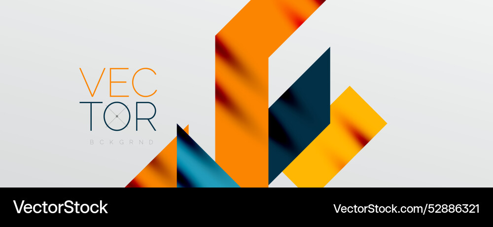 Dynamic lines and triangles Vector Image