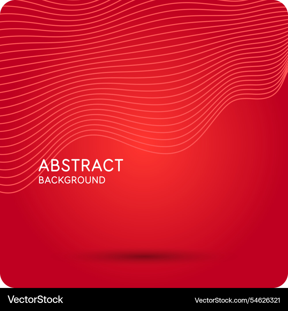 Dynamic Red Wavy Abstract Background vector image