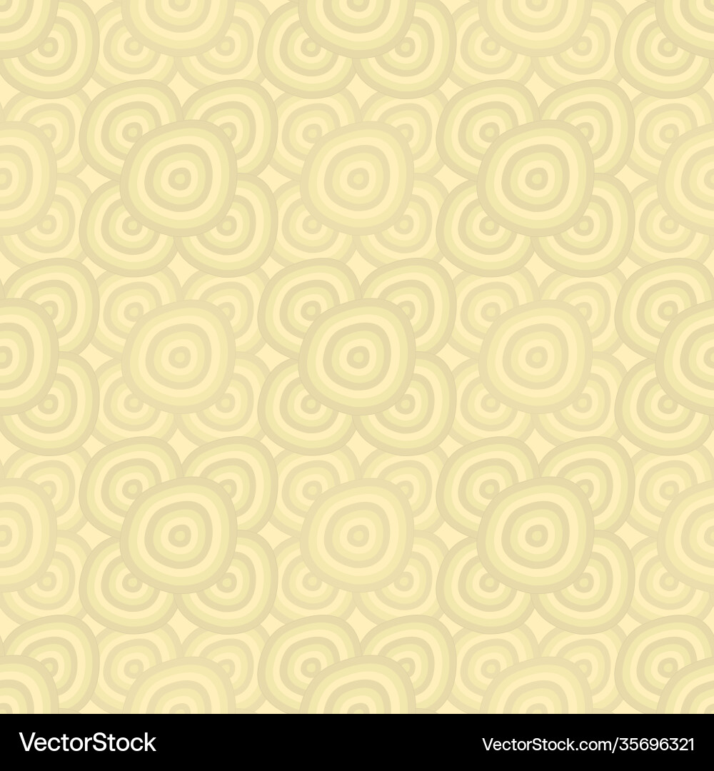 Yellow Circle Pattern Background vector image