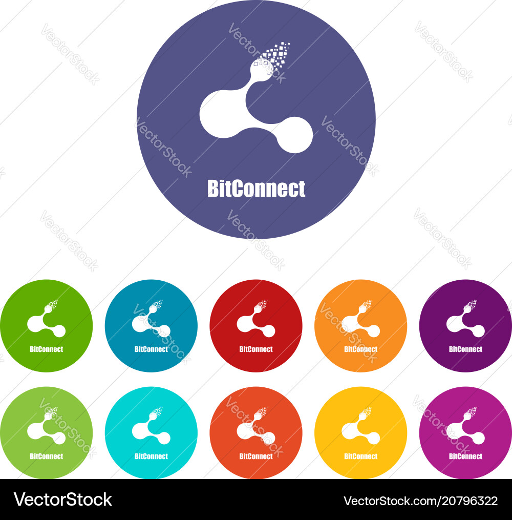 Bitconnect icon simple style Bitconnect icon simple style Vector Image