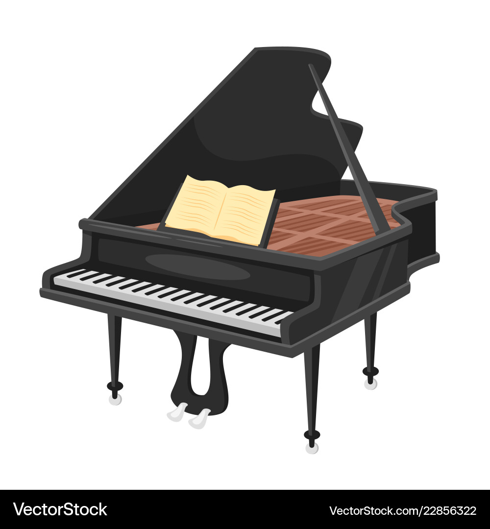Elegant Piano Illustration Vector Image