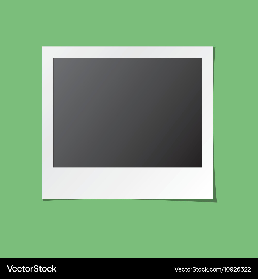 Instant photo frame isolated Vector Image