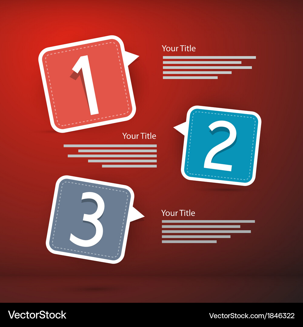 Progress steps for tutorial infographics Vector Image