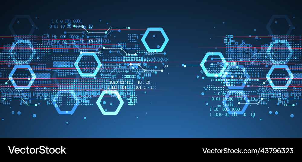 Abstract background on technological Abstract background on technological vector image