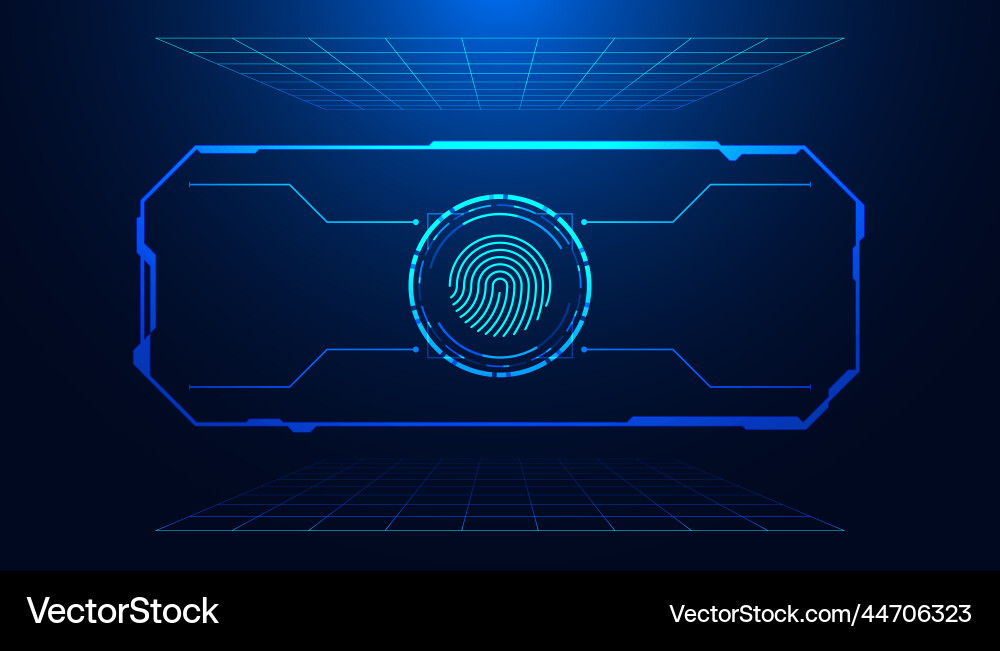 Abstract square interface modern background Vector Image