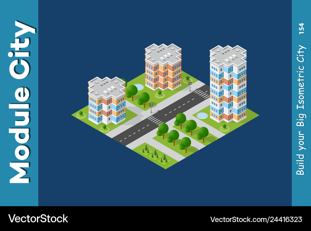 City ismetric set City ismetric set vektorbild