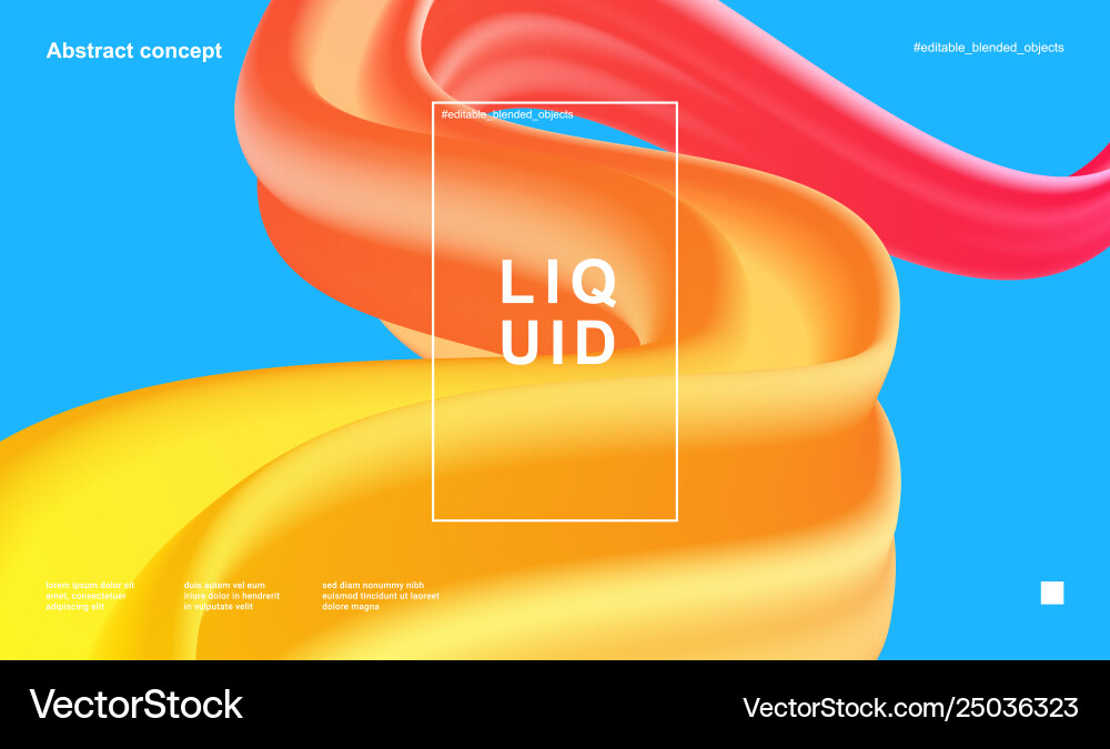 Fluid Gradient Shapes - Abstract Background vector image