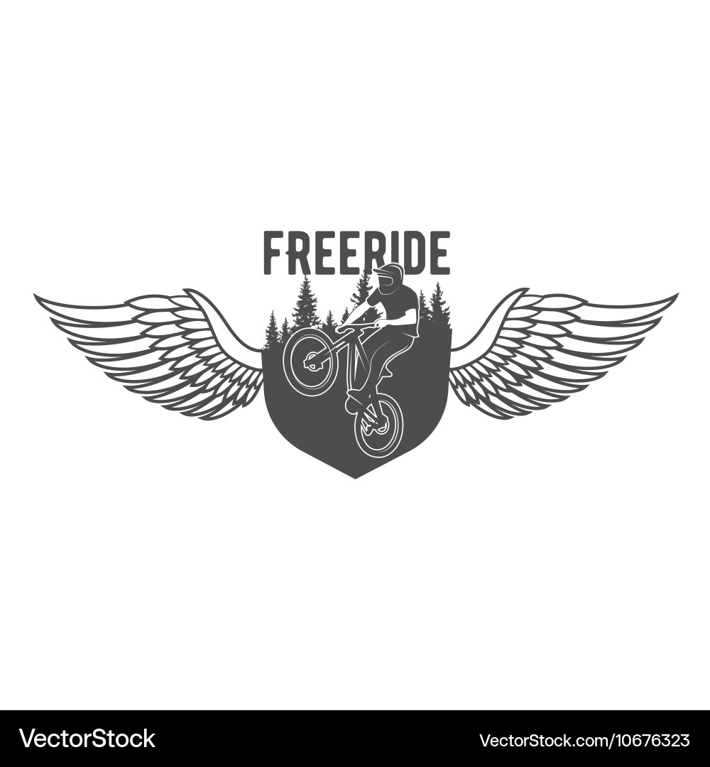 Mountain bike badges logo and labels Vector Image