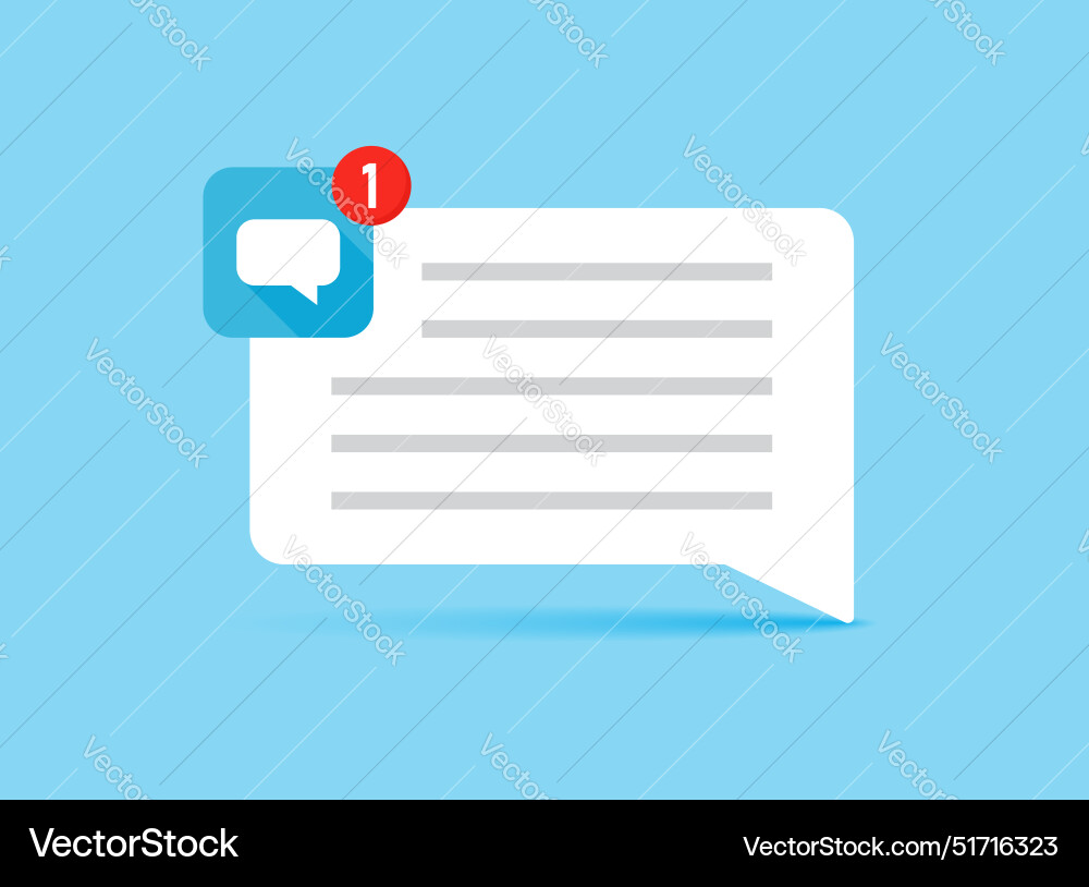 New message icon in flat style incoming inbox New message icon in flat style incoming inbox vector image