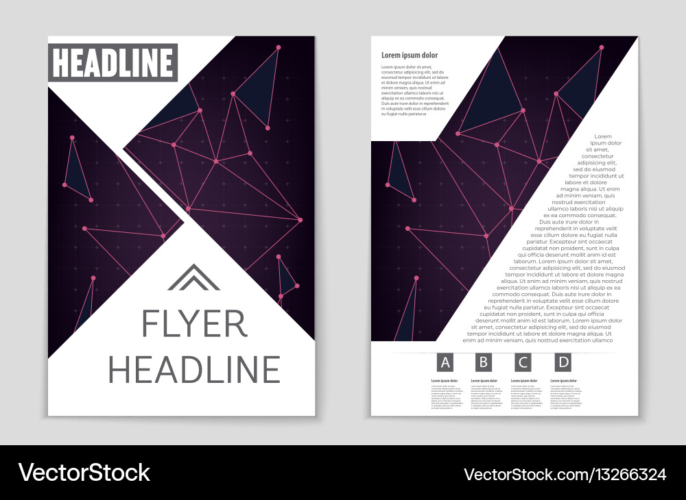 Abstract layout background set for art Vector Image
