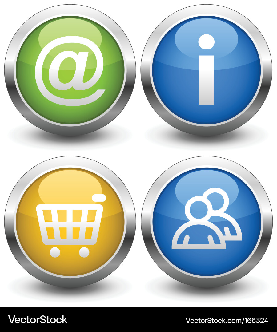 Buttons vector image