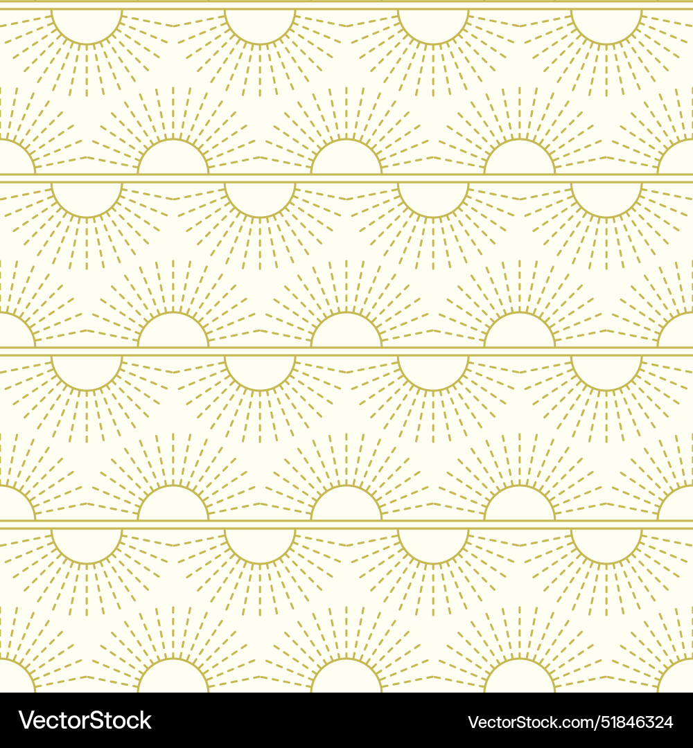 Sun rays boho seamless pattern repeat background Sun rays boho seamless pattern repeat background Vector Image