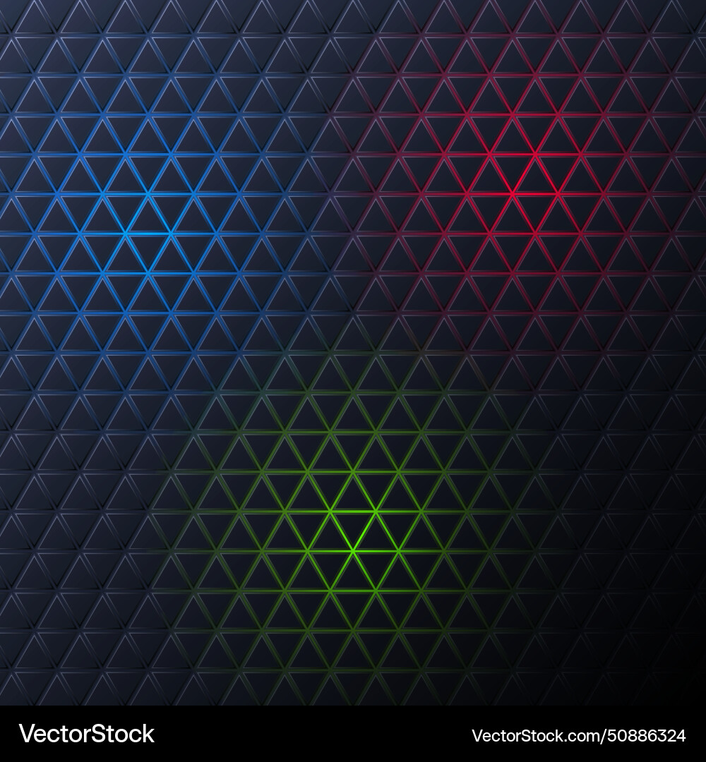 Triangular figure on a dark background Triangular figure on a dark background vector image