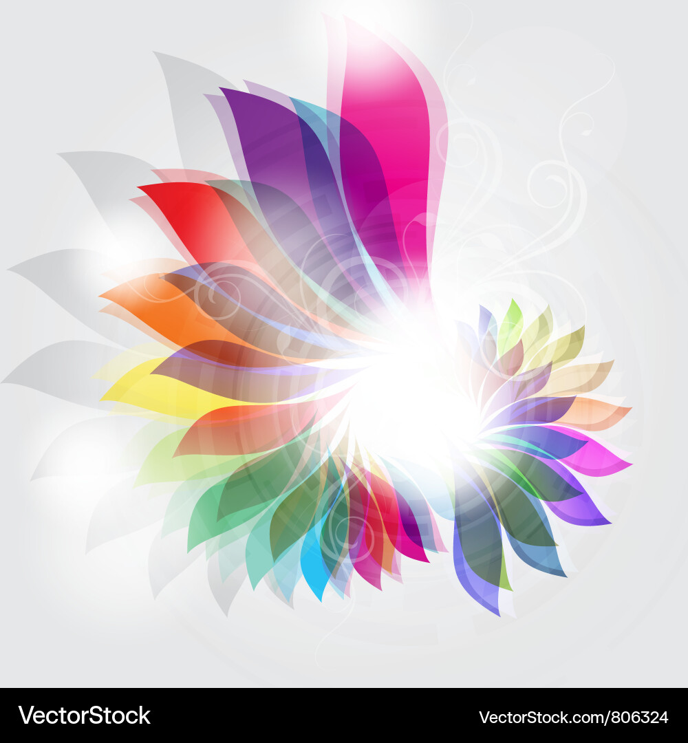 Vibrant Floral Pattern Vector Image