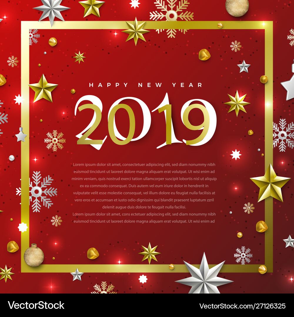 2019 ney year 2019 ney year vector image