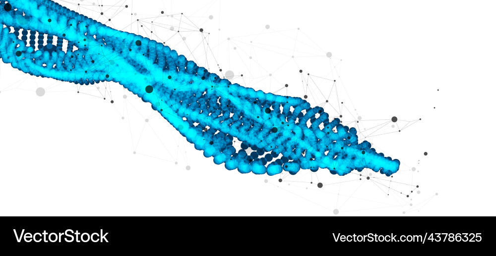 Abstract background particles dynamic flow Abstract background particles dynamic flow vector image
