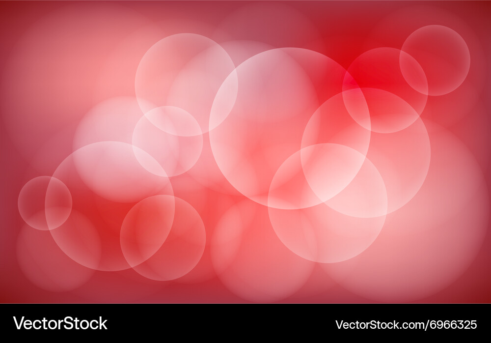 Red Bokeh Abstract Background Vector Image