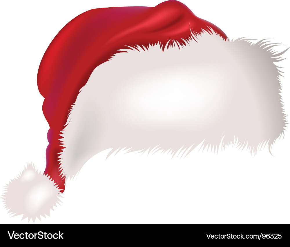 Santas Red Cap Vektorbild