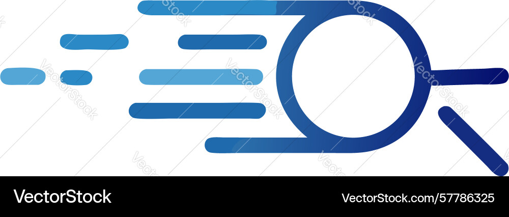 Swift horizontal search bar icon design vector image