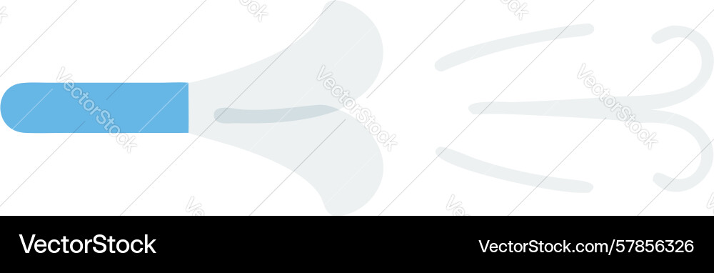 Abstract air stream flow icon design generative ai vector image