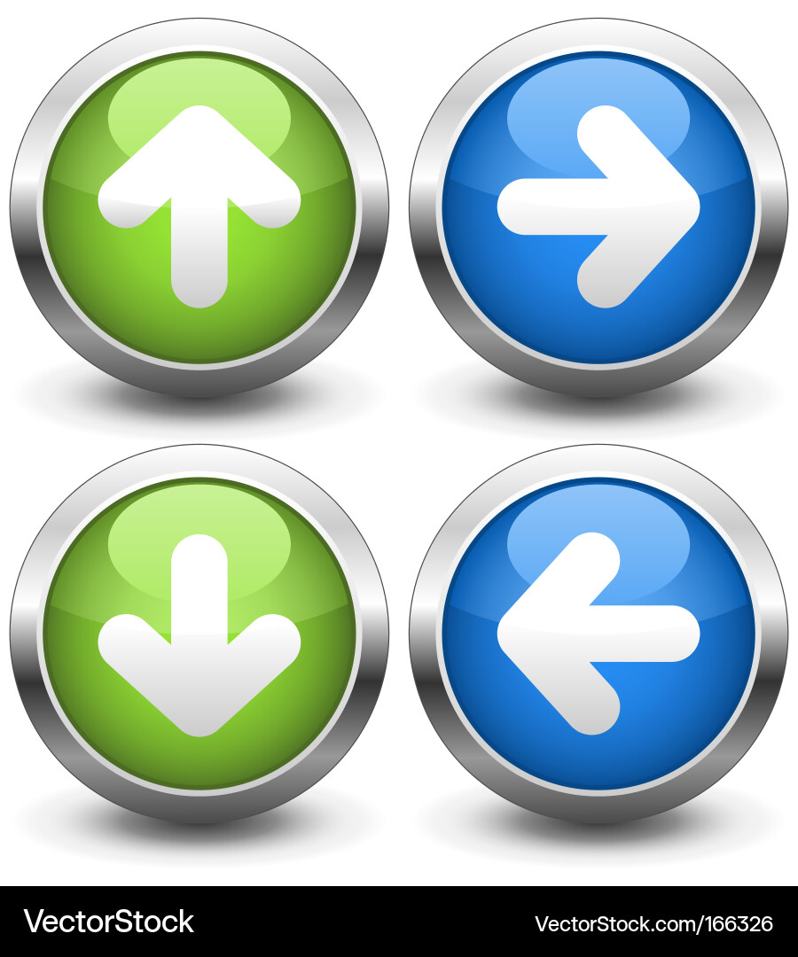 Navigation buttons Vector Image