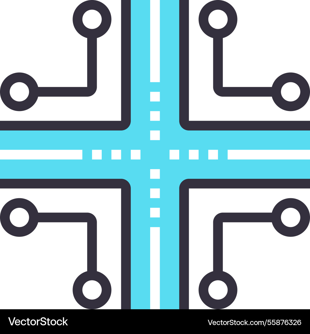 Routing Routing vector image