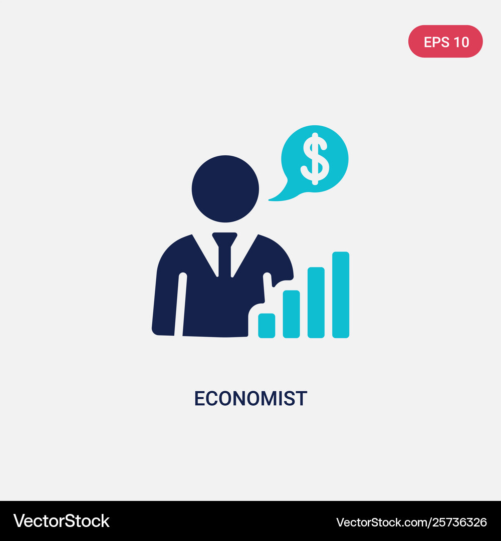 Two color economist icon from cryptocurrency – Royalty-Free Vector |  VectorStock