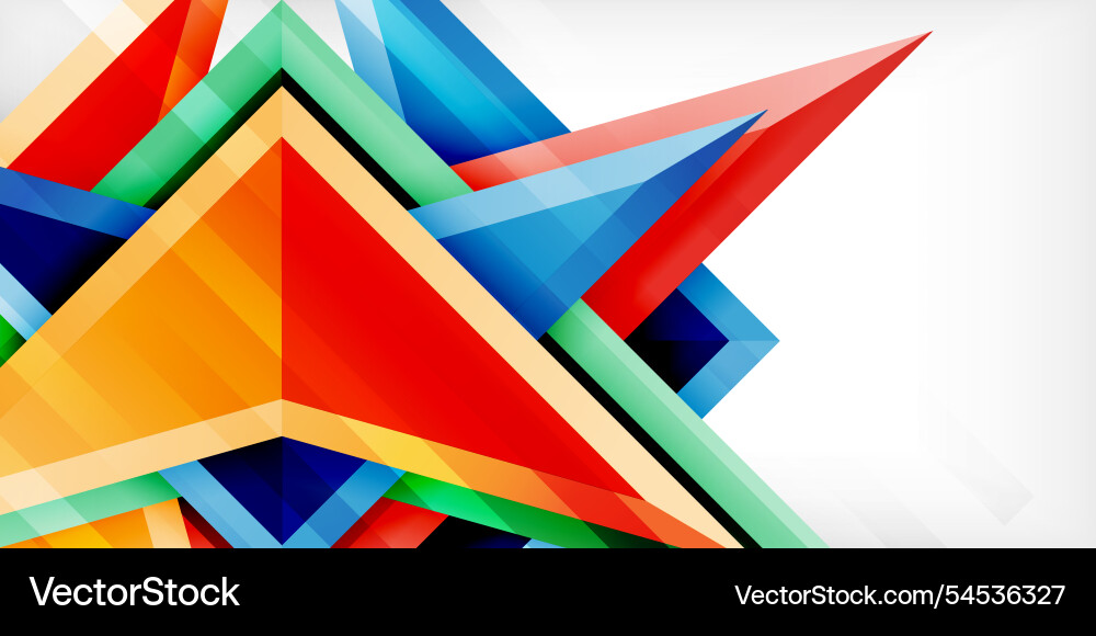 Abstract background color triangles and arrows Abstract background color triangles and arrows Vector Image