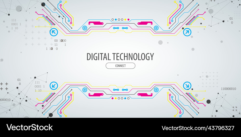 Abstract background on technological Abstract background on technological vector image