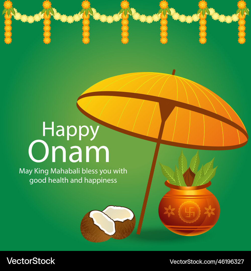 Happy onam Festival Feier Banner Design Happy onam Festival Feier Banner Design vektorbild