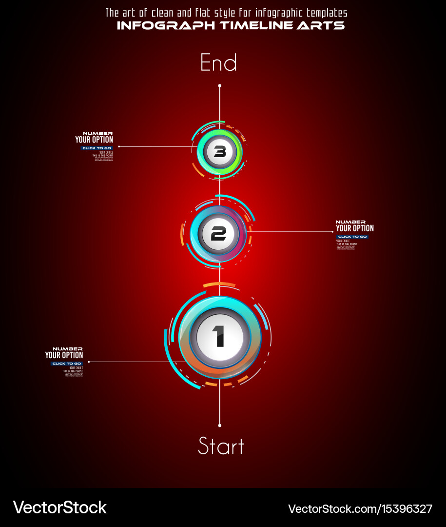 Infograph template with multiple choices vector image