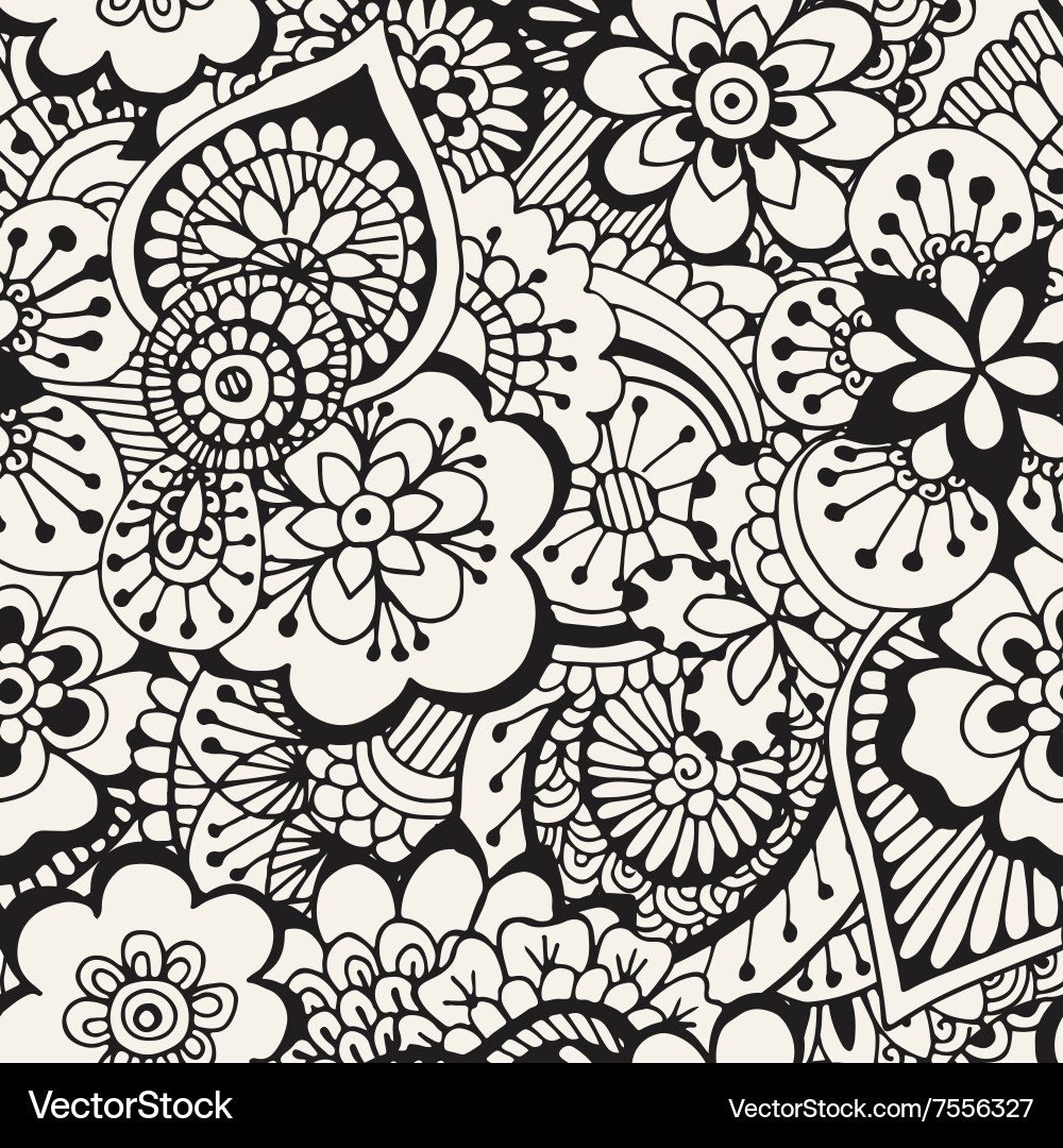 Intricate Abstract Swirls Pattern vector image
