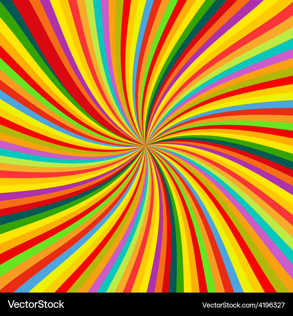 Retro Colorful Rotation Background vector image