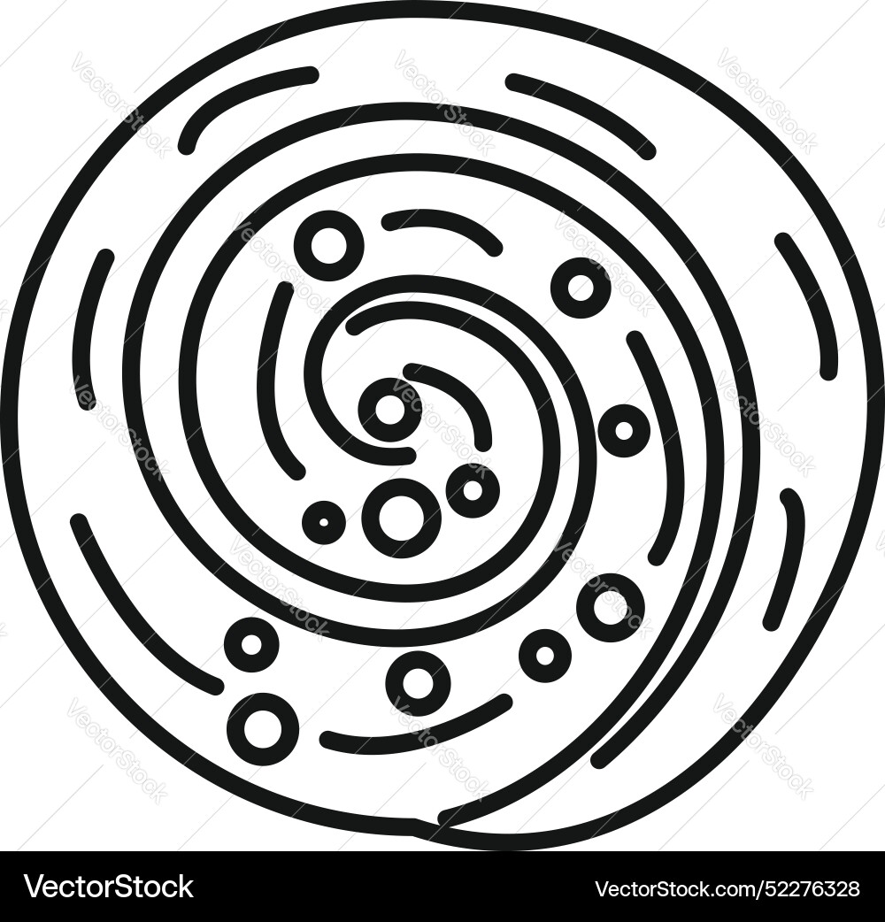 Abstract spiral shape forming a circular pattern Vector Image