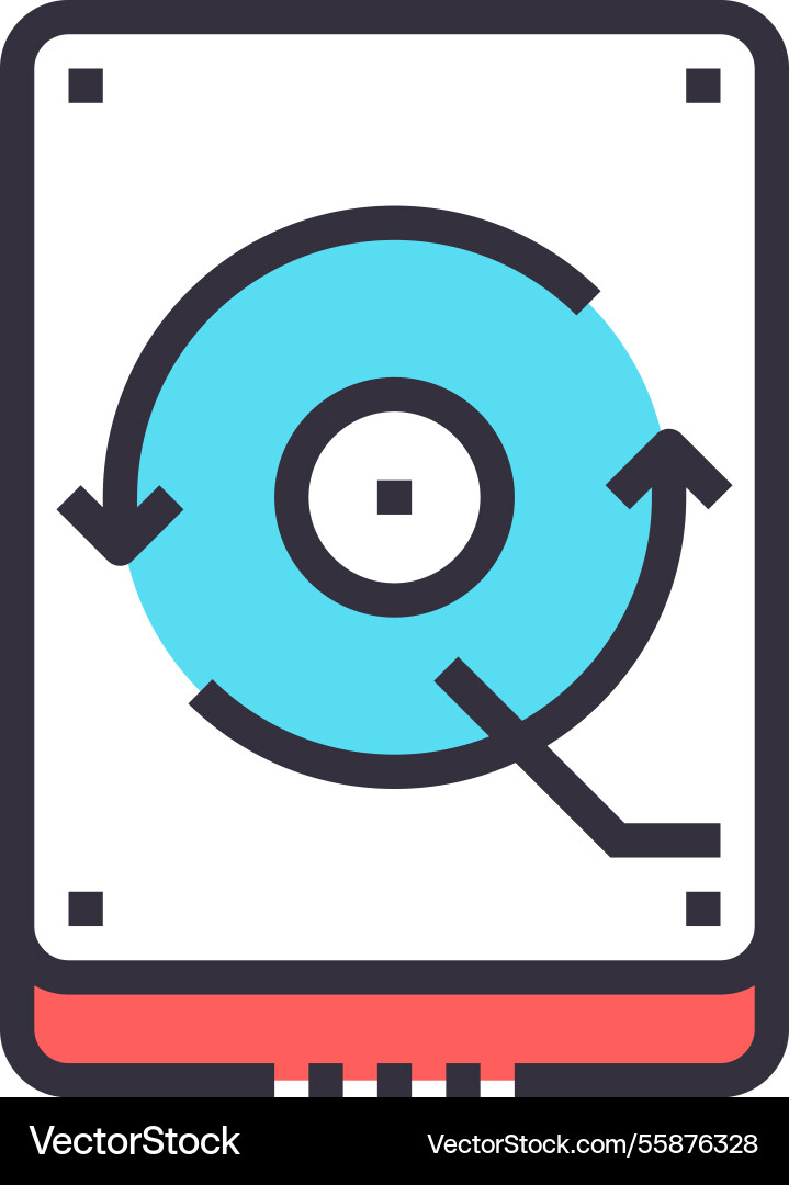 Backup system Backup system vector image