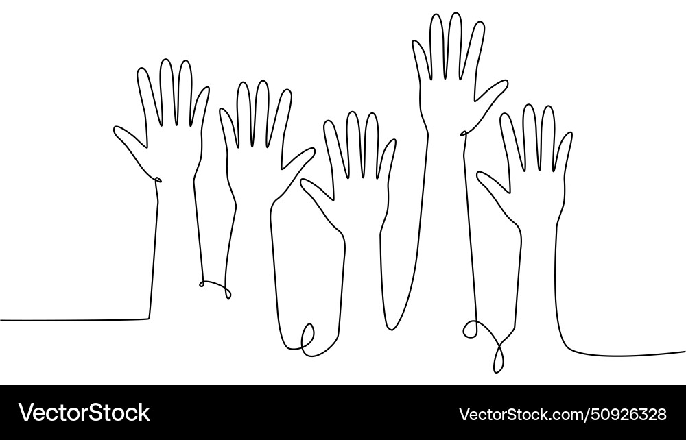 Continuous single line drawing of a group Continuous single line drawing of a group Vector Image