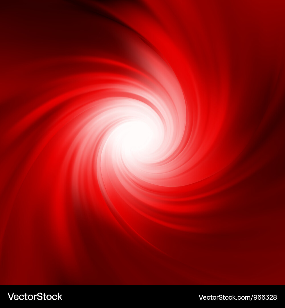 Dynamic Red Swirl Abstract vector image