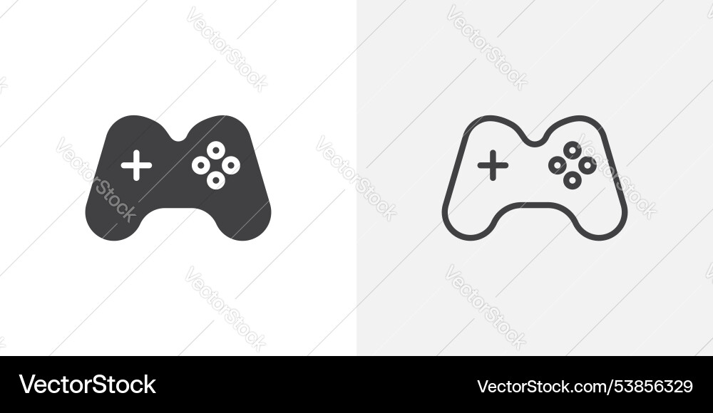 Gamepad icon set Royalty Free Vector Image - VectorStock