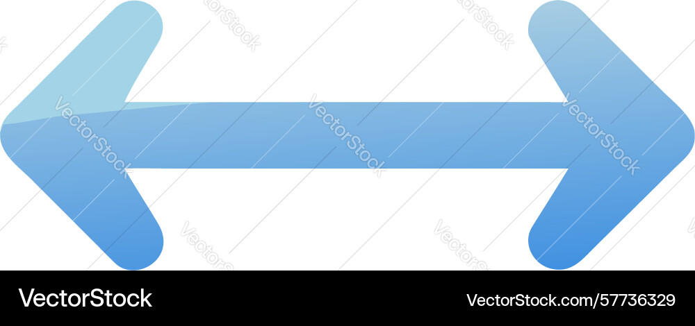 Soft gradient grey arrow for smooth direction vector image