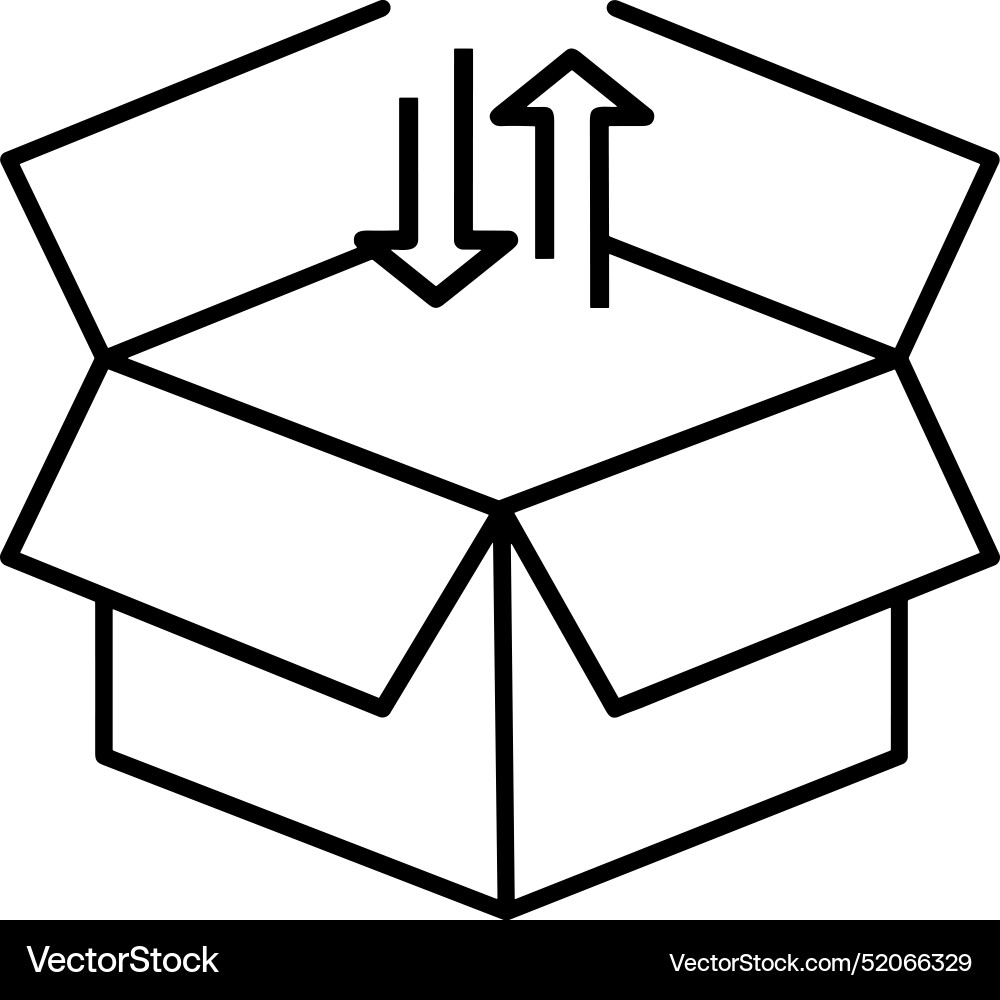 Upload outline icon symbol image Vector Image