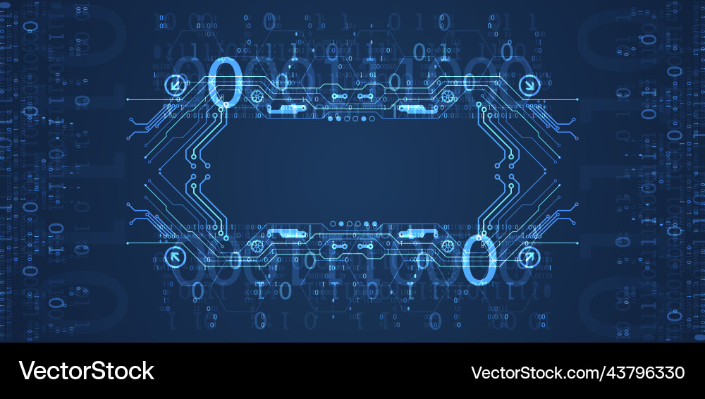 Abstract background on technological Abstract background on technological vector image