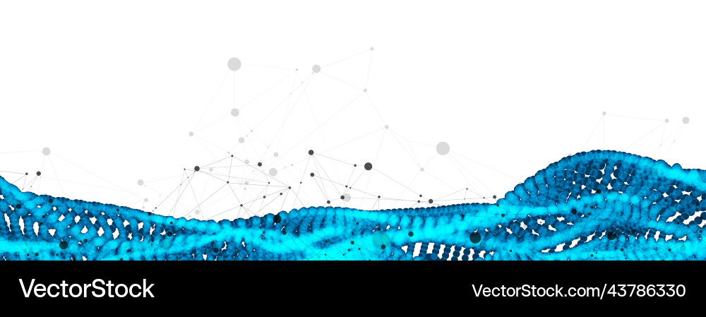 Abstract background particles dynamic flow Abstract background particles dynamic flow vector image