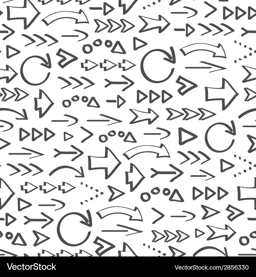 Arrow seamless pattern Vector Image